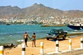 Mindelo bay Royalty Free Stock Photo