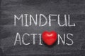 Mindful actions heart