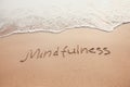 Mindfulness concept, mindful living Royalty Free Stock Photo