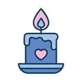 Mindfulness Meditation candle icon Royalty Free Stock Photo