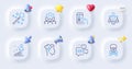 Mindfulness stress, Team work and Voicemail line icons. For web app, printing. Vector