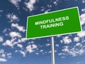 mindfulness training traffic sign