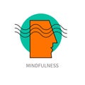 Mindfulness vector icon