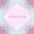 Mindfulness Wall Art Word Circle