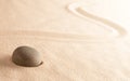 Mindfulness zen meditation stone Royalty Free Stock Photo