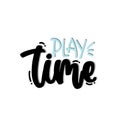 play time lettering