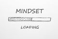 Mindset Loading Bar Concept Royalty Free Stock Photo