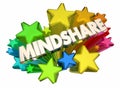 Mindshare Awareness Attention Top Popularity Stars 3d Illustration