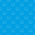 Mine cart pattern vector seamless blue