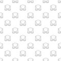 Mine cart pattern vector seamless