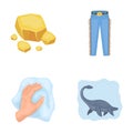 Mine, cleaning and other web icon in cartoon style.cowboy, history icons in set collection.