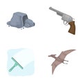 Mine, cleaning and other web icon in cartoon style.weapons, history icons in set collection.