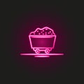 mine coal train neon style icon. Simple thin line, outline vector of desert icons for ui and ux, website or mobile application Royalty Free Stock Photo