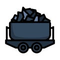 Mine Coal Trolley Icon