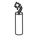 Mine dynamite icon , outline style Royalty Free Stock Photo