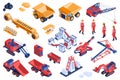 Mine Industry Isometric Set