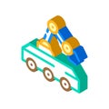 mine neutralization robot isometric icon vector illustration Royalty Free Stock Photo