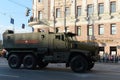 Mine-Resistant Ambush Protected (MRAP) armored vehicles Typhoon-U. Royalty Free Stock Photo