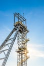 Mine shaft tower \'Krystyn\' in former coal mine \'Michal\' in Siemianowice, Silesia, Poland