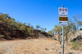 Abandoned site no entry Royalty Free Stock Photo