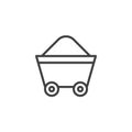 Mine trolley line icon