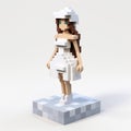 Minecraft Mcdollery: Voxel Art Character With Sculptural Costumes