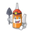 Miner ear drops in the mascot pillbox