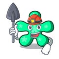 Miner free form mascot cartoon