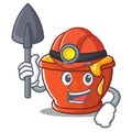 Miner honey character cartoon style