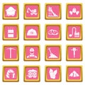 Miner icons pink