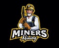 Miner Mascot Logo Design