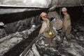 Miner in a mine