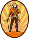 Miner prospector or gold digger