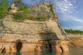 Miner`s Castle Pictured Rocks National Lakeshore Royalty Free Stock Photo