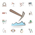 miner tools icon. Detailed set of tools of various profession icons. Premium graphic design. One of the collection icons for