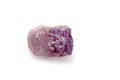 Mineral amethyst on a white background