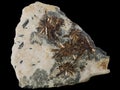 Mineral astrophyllite from kola peninsula macro isolated