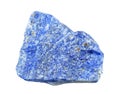 Mineral azurite it is isolated on a white background