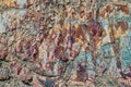 Mineral colored rocks Royalty Free Stock Photo