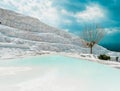 The mineral hillside of Pamukkale