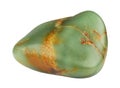 Mineral nephrite on a white background