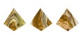 Mineral Onyx pyramid. Royalty Free Stock Photo