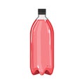 mineral plastic bottle soda cartoon vector illustration