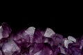 Mineral purple Amethyst crystal quartz texture Royalty Free Stock Photo