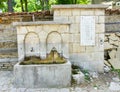 Mineral source in Balkan village Royalty Free Stock Photo