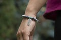 mineral stone beads bracelet