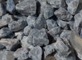 Mineral stone celestite pieces in a box Royalty Free Stock Photo