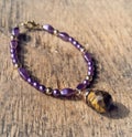 Mineral stone yoga bracelet