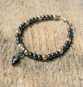 Mineral stone yoga bracelet Royalty Free Stock Photo
