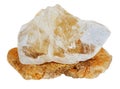 Mineral Topaz on a white background Royalty Free Stock Photo